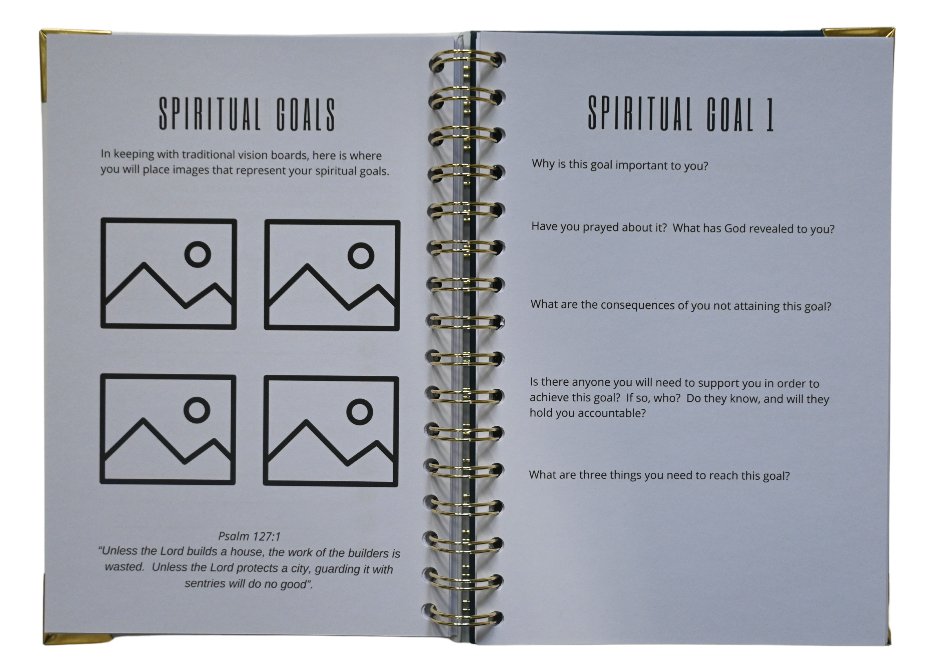 The Vision Is Written Spiral Bound Journal